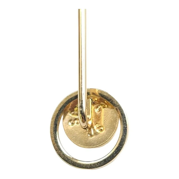 Marked SC Sarah Coventry Circle Lapel Stick Hat Pin Gold Tone Vintage - Picture 4 of 6